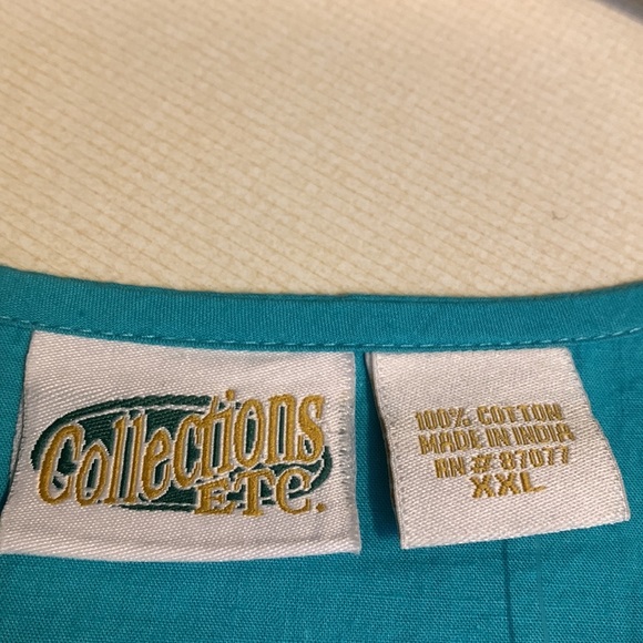 Collections Boho Embroidered Blouse NWOT - Picture 3 of 6